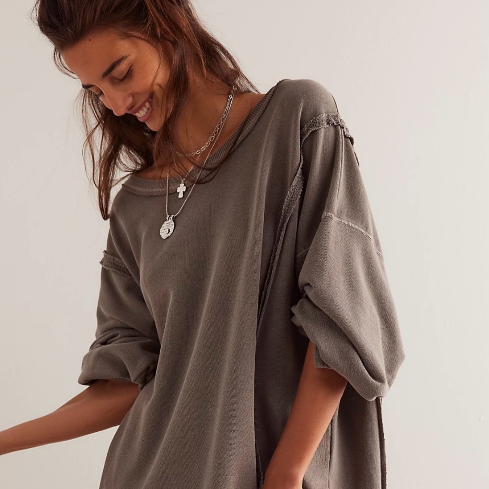 NWT Free People Camden Maxi sweatshirt